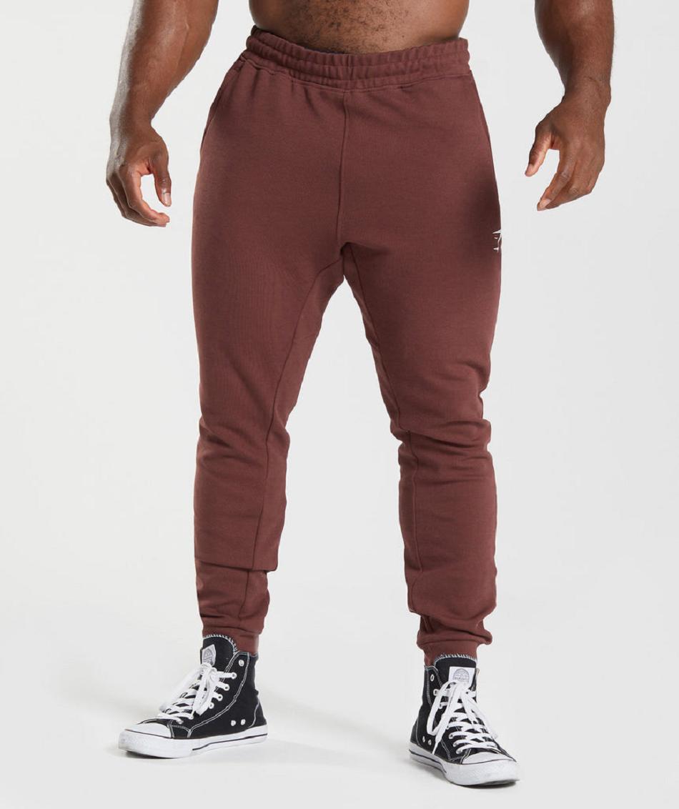 Pantalones Jogger Gymshark React Hombre Rosas Marrones | CO 3749LIS